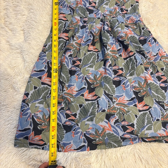 LL Bean Signature Pheasant Sundress Cotton w Pockets Sleeveless Dress Size 6 - Picture 3 of 11